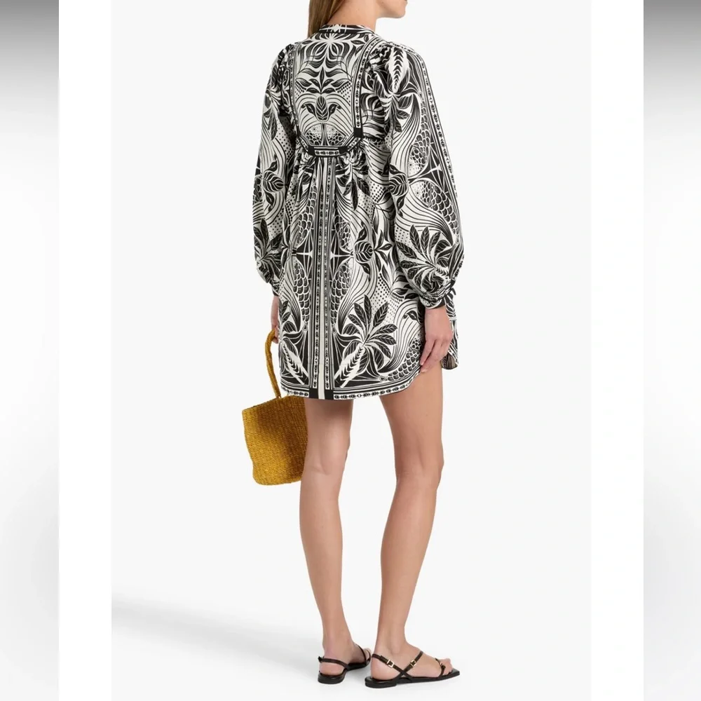 Farm Rio monochrome elegance mini dress - Picture 11 of 12